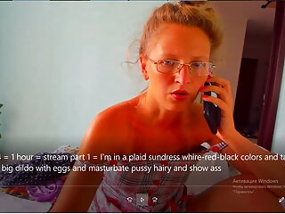 I Try Fuck My Ass Big Dildo With Eggs And Masturbate Myhairy Pussy free video