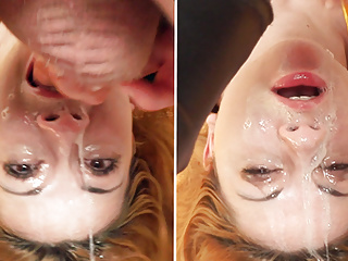 Rough Sloppy Upside Down Facefuck Session With Two Amateurs free video