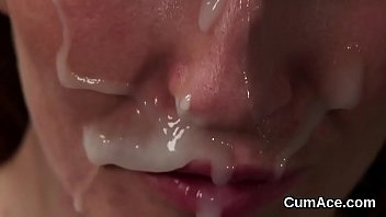 Horny Doll Gets Sperm Shot On Her Face Swallowing All The Jism free video